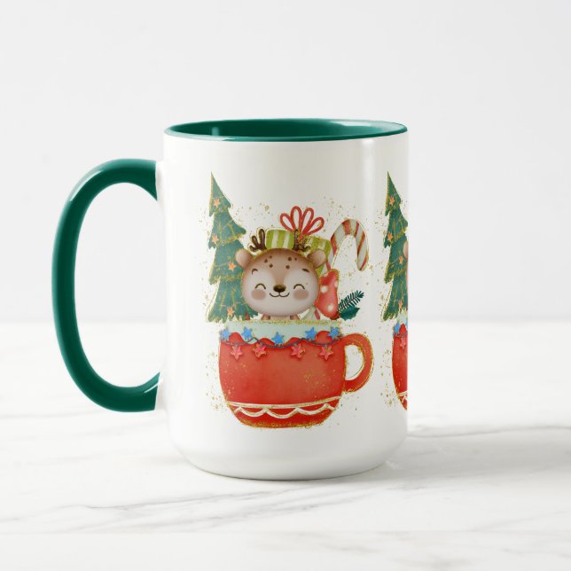 Adorables Christmas Sweet Reindeer Mug (Left)
