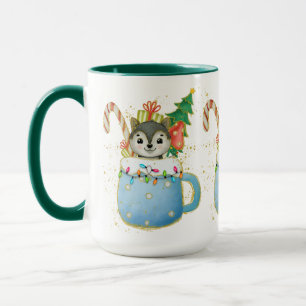 Adorables Christmas Sweet Wolf Mug