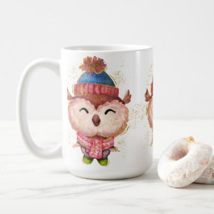 Adorables Christmas Winter Owl Coffee Mug