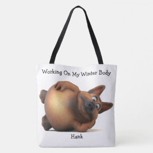 Adorables Funny Fat Puppy Custom Tote Bag