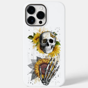 Adorables Halloween Skull and Sunflower Case-Mate iPhone 14 Pro Max Case