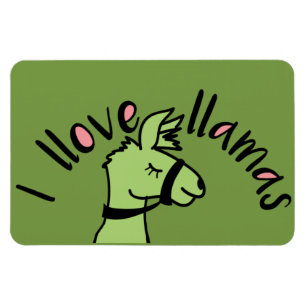 Adorables Llama Love I Llove Llamas Magnet
