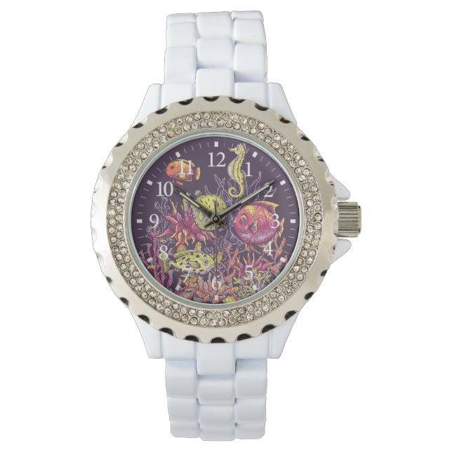 Adorables Ocean Creatures Purple  Watch (Front)