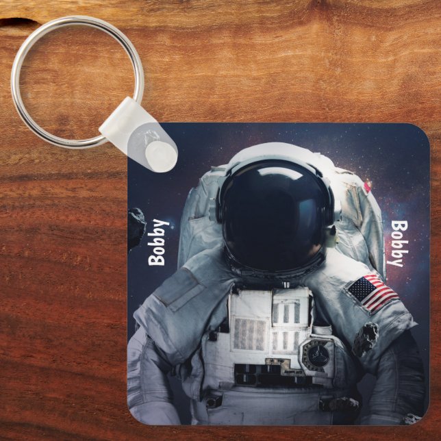 Adorables Spaceman Astronaut Custom  Key Ring (Front)