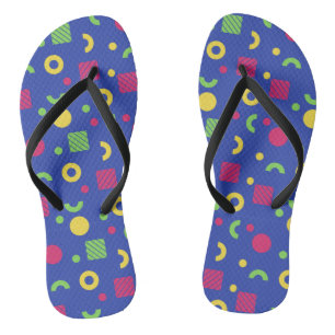 Adorables Synthwave/Retro Memphis Style  Thongs