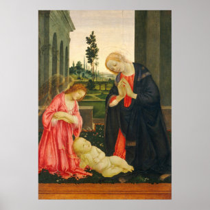 Adoration, Child - Filippino Lippi Fine Art Poster