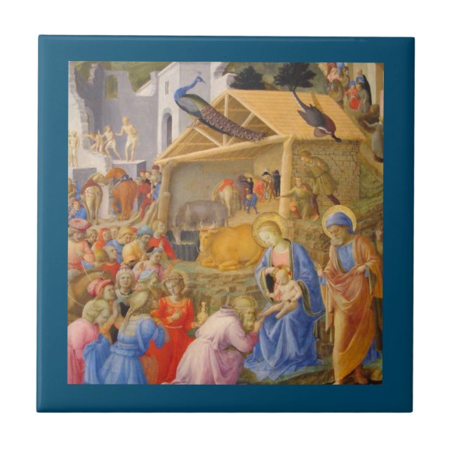 Adoration of Magi Fra Angelico Ceramic Tile (Front)