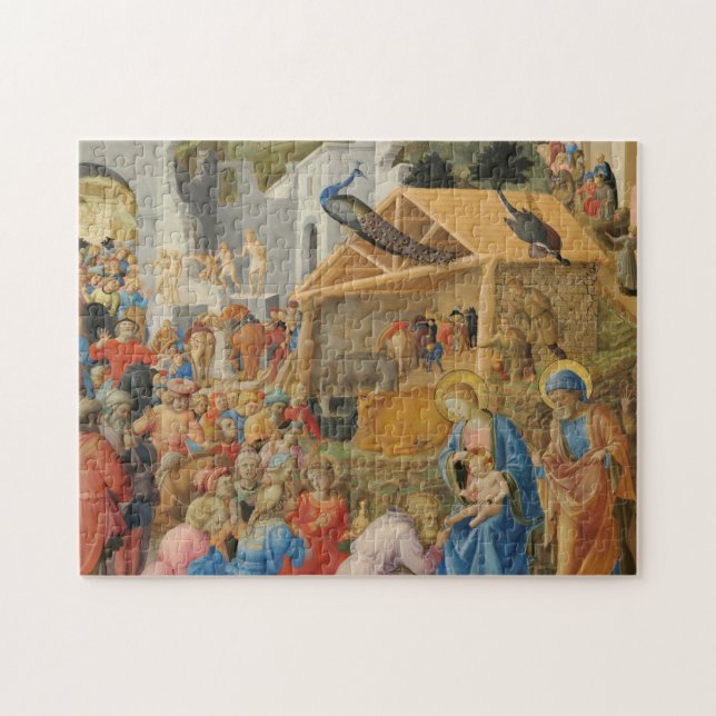 Adoration of Magi Fra Angelico Fra Filippo Lippi Jigsaw Puzzle (Horizontal)
