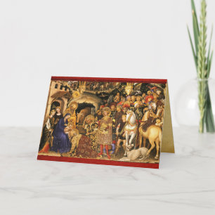 ADORATION OF MAGI  Gentile Da Fabriano, Christmas  Card