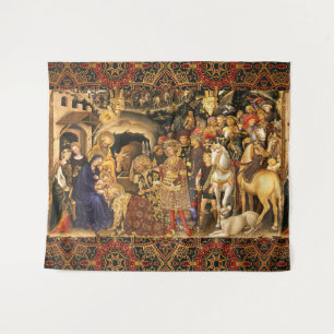 ADORATION OF MAGI  Gentile Da Fabriano, Christmas Tapestry