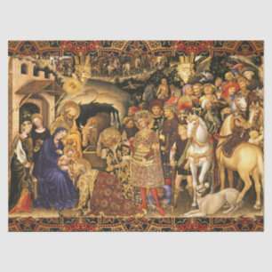 ADORATION OF MAGI  Gentile Da Fabriano, Christmas Tissue Paper