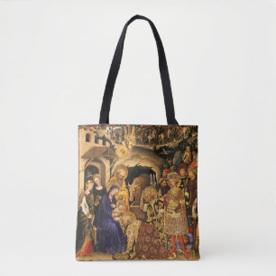 ADORATION OF MAGI Gentile Da Fabriano, Christmas Tote Bag