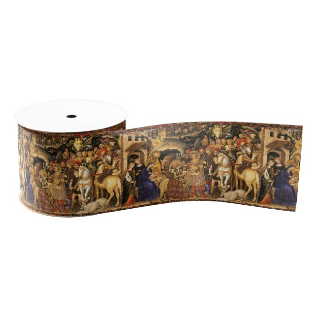 ADORATION OF MAGI  Gentile Da Fabriano, Nativity Grosgrain Ribbon (Spool)