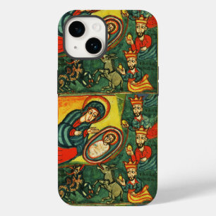 ADORATION OF MAGI ,PRIMITIVE NATIVITY Christmas Case-Mate iPhone 14 Case