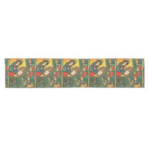 ADORATION OF MAGI ,PRIMITIVE NATIVITY Christmas Short Table Runner