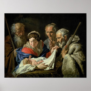 Adoration of the Infant Jesus Poster