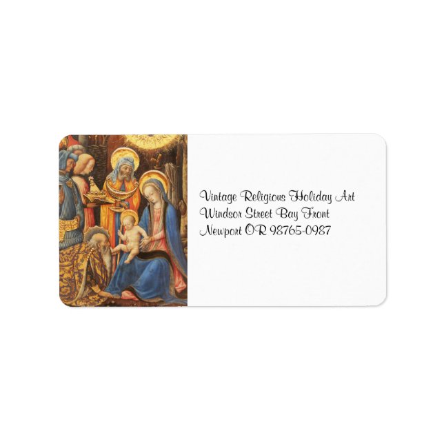 Adoration of the Kings  (Adorazione dei Magi) Label (Front)