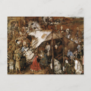 Adoration of the Kings by Bruegel the Elder Postcard