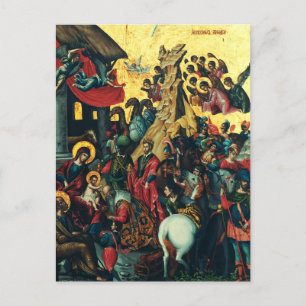 Adoration of the Kings by Michele Damaschino Postcard
