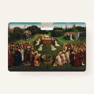 Adoration of the Lamb by Jan van Eyck ID Badge
