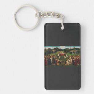 Adoration of the Lamb by Jan van Eyck Key Ring