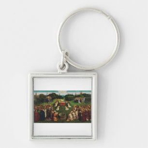 Adoration of the Lamb by Jan van Eyck Key Ring
