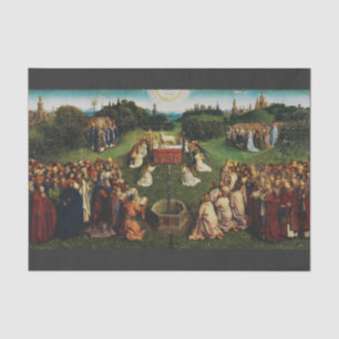 Adoration of the Lamb by Jan van Eyck Tissue Paper