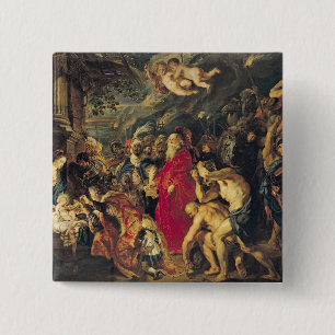Adoration of the Magi, 1610 15 Cm Square Badge