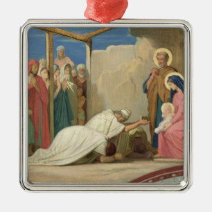 Adoration of the Magi, 1857 Metal Ornament