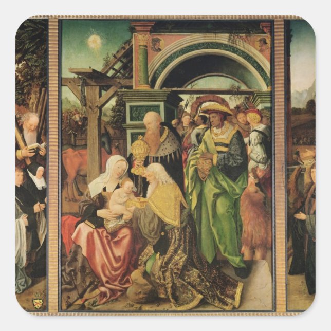 Adoration of the Magi 2 Square Sticker (Front)