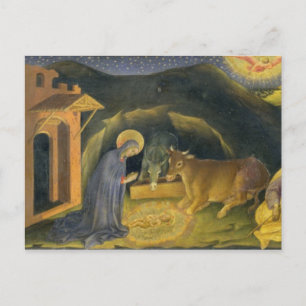 Adoration of the Magi Altarpiece; left hand predel Postcard