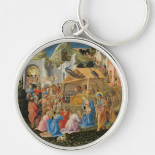 Adoration of the Magi by Fra Angelico and Filippo Key Ring