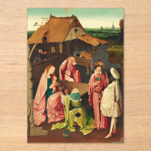 Adoration of the Magi by Hieronymus Bosch Acrylic Invitations