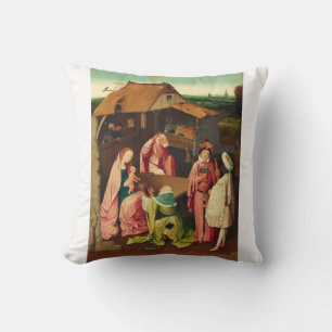 Adoration of the Magi by Hieronymus Bosch Cushion
