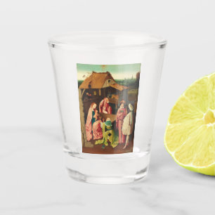 Adoration of the Magi by Hieronymus Bosch Shot Glass