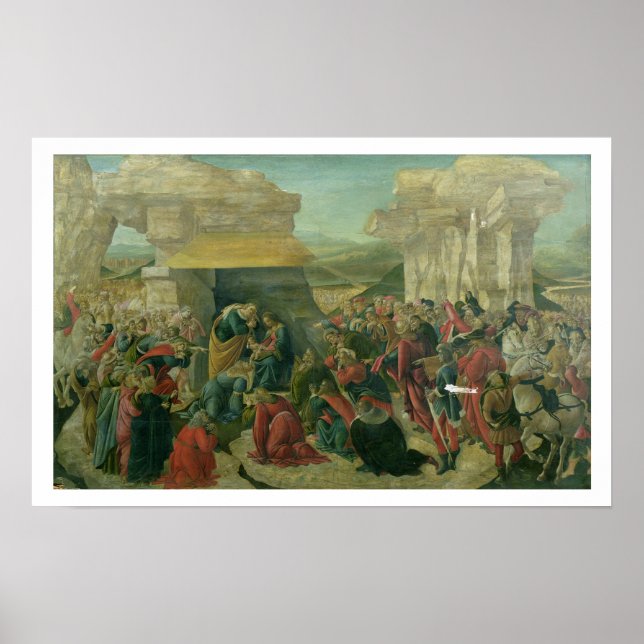 Adoration of the Magi, c.1480 (tempera on panel) ( Poster (Front)