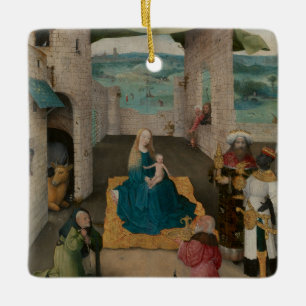 Adoration of the Magi Ceramic Ornament