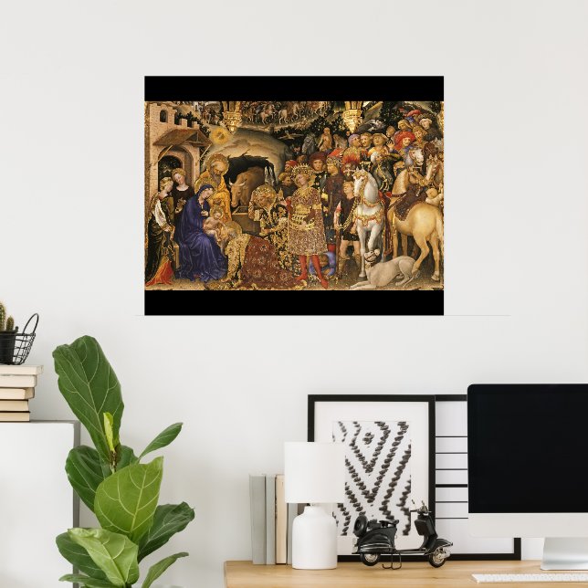 Adoration of the Magi Christian Religious Art Poster (Home Office)