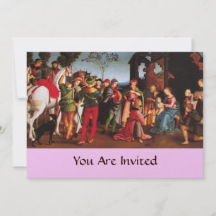 ADORATION OF THE MAGI  Christmas Party Invitation