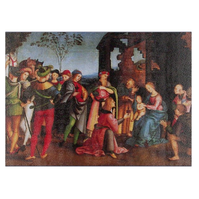 ADORATION OF THE MAGI CUTTING BOARD (Front)