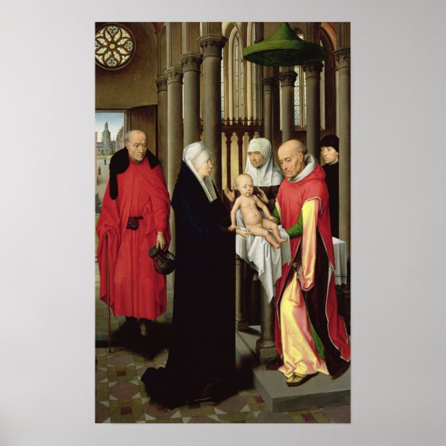 Adoration of the Magi: Right wing of triptych Poster (Front)