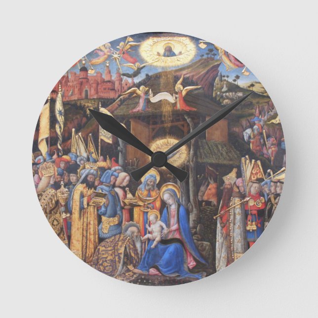 Adoration of the Magi Round Clock (Front)