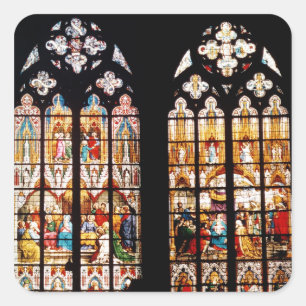 Adoration of the Magi Square Sticker