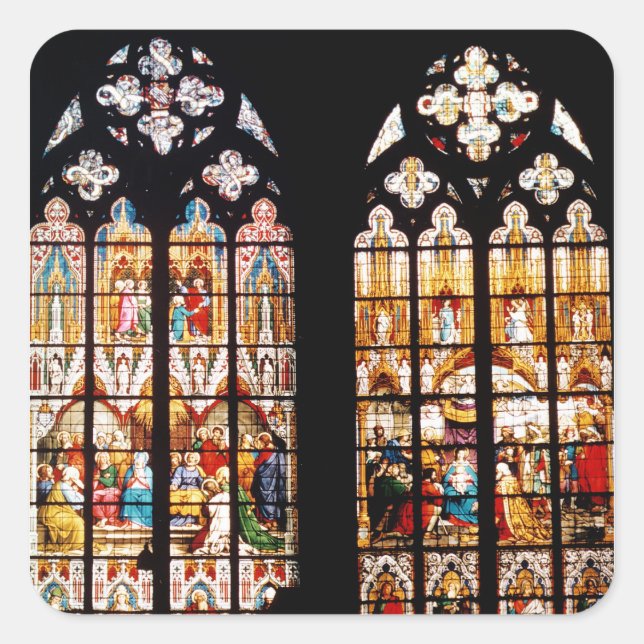 Adoration of the Magi Square Sticker (Front)