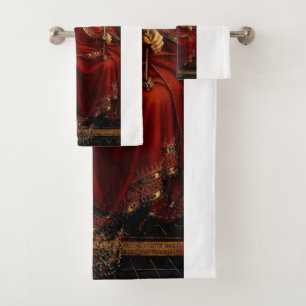 Adoration of the Mystic Lamb by Jan van Eyck Bath Towel Set