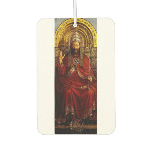 Adoration of the Mystic Lamb by Jan van Eyck Car Air Freshener