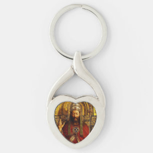 Adoration of the Mystic Lamb by Jan van Eyck Key Ring