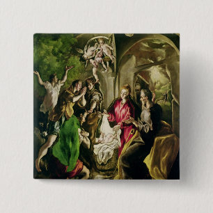 Adoration of the Shepherds, 1603-05 15 Cm Square Badge