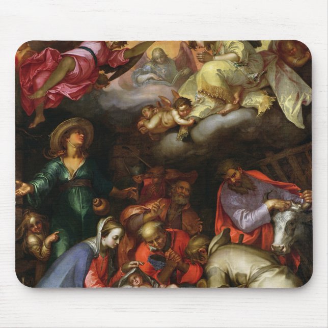 Adoration of the Shepherds, 1612 Mouse Pad (Front)