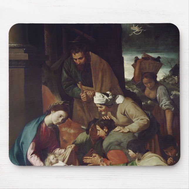 Adoration of the Shepherds, 1630 Mouse Pad (Front)